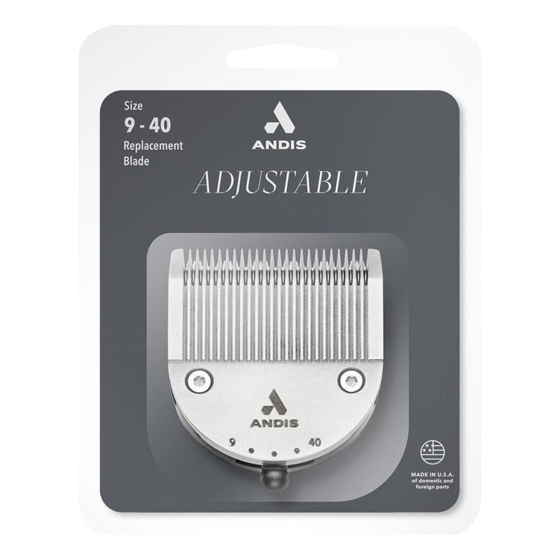 Cuchillas De Repuesto Andis Acero Inoxidable 9-40 Pulse Li