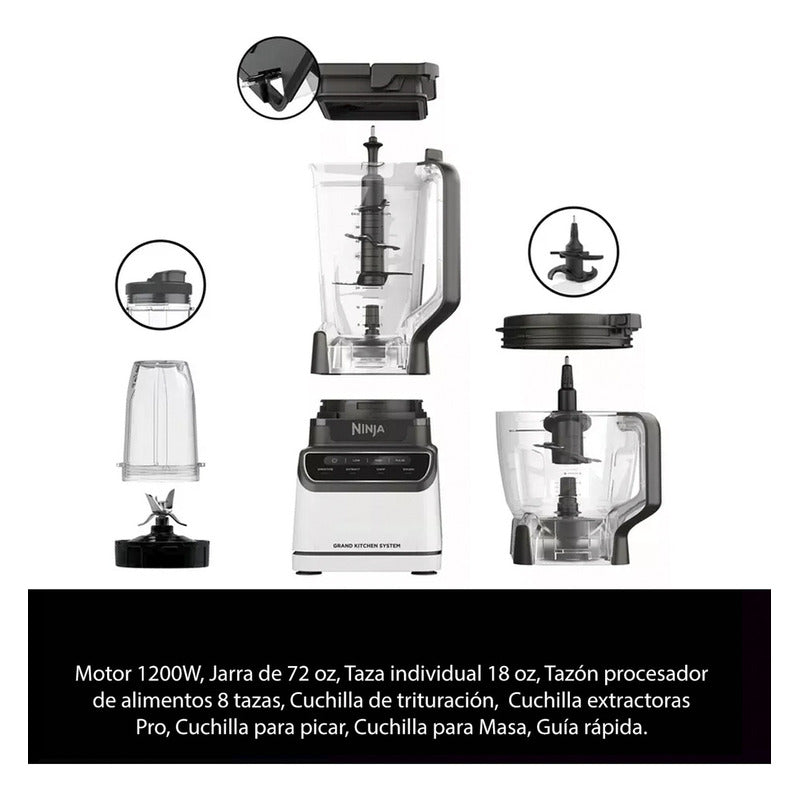 Licuadora Profesional Ninja Grand Kitchen System Motor 1200w Color Blanco