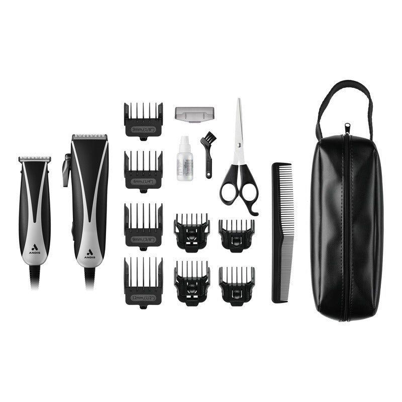 Combo Ultra Clip Andis Rasuradora Y Recortadora Cabello Pm10
