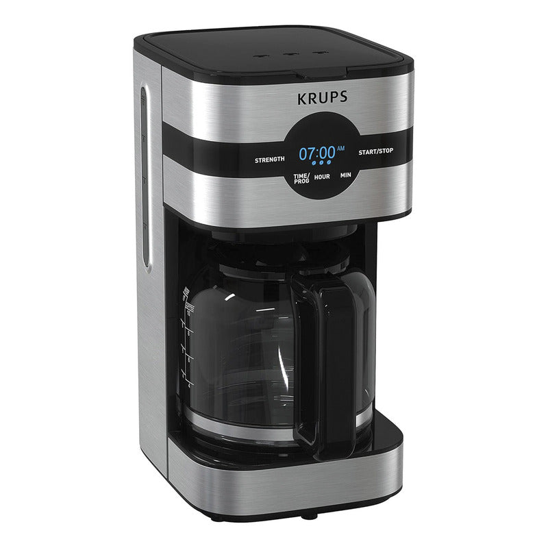 Cafetera Krups Máquina Simply Brew Digital, Capacidad De Hasta 10 Tazas, Filtro Permanente Lavable, Sistema Antigoteo