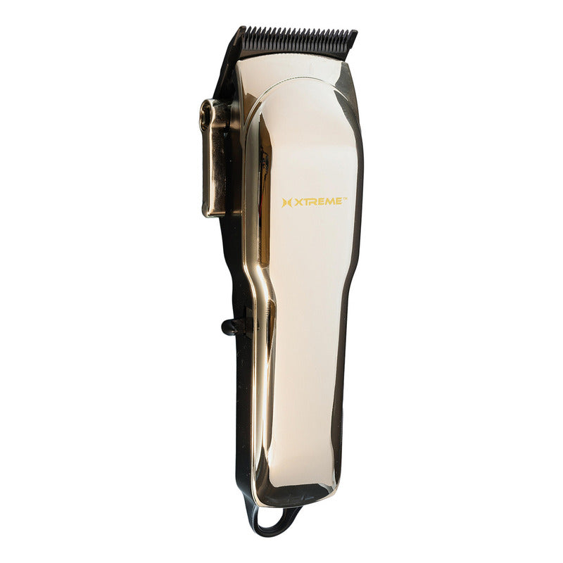Recortadora Barba Y Cabello Xtreme Pro 6 Guías Lcd Pantalla Color Dorado