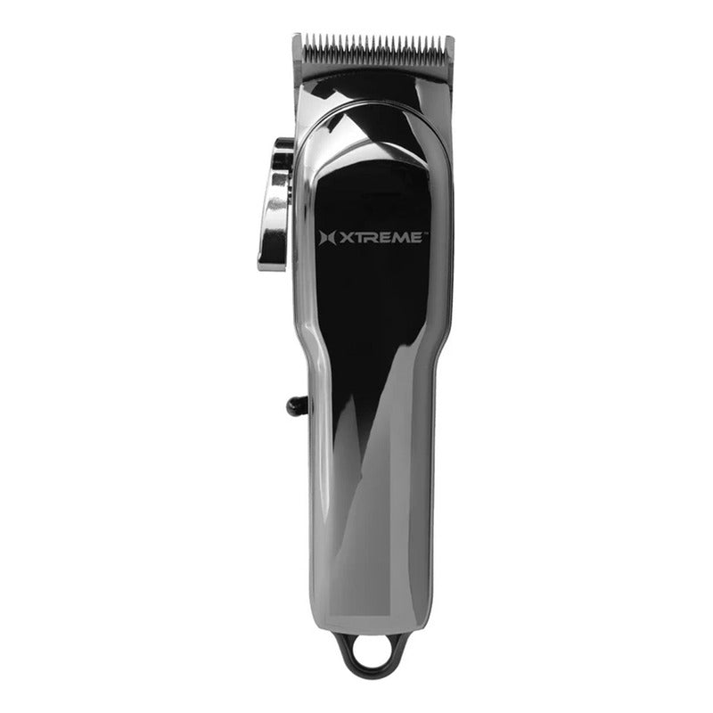 Máquina Barba Y Cabello Xtreme Pro 6 Guías Pantalla Lcd Color Plateado