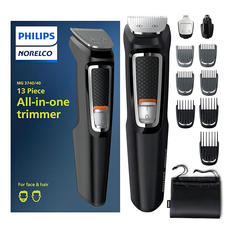 Rasuradora Philips Multigroomer Norelco Mg3740/40 Negra 127v