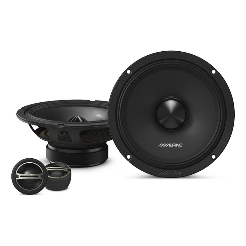 Kit De Bocinas Alpine 6.5 Dm-65c Altavoces Coaxiales 2 Vías