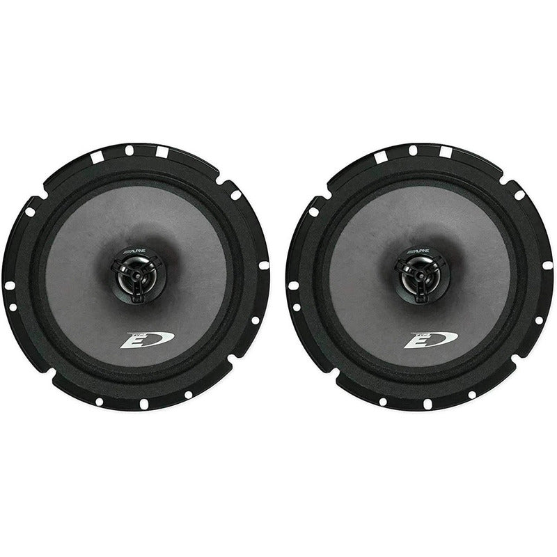 Nuevas Bocinas Alpine 6.5 Altavoces Coaxiales 2 Vías Color Negro