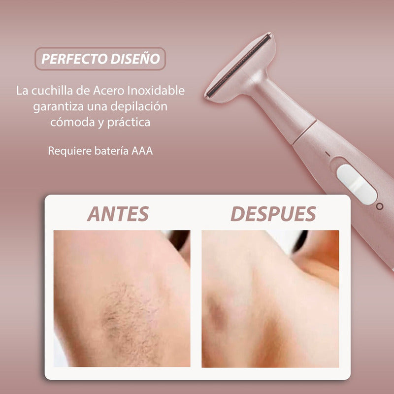 Depiladora Pure Silk Para Área Del Bikini Usa Bateria Aaa