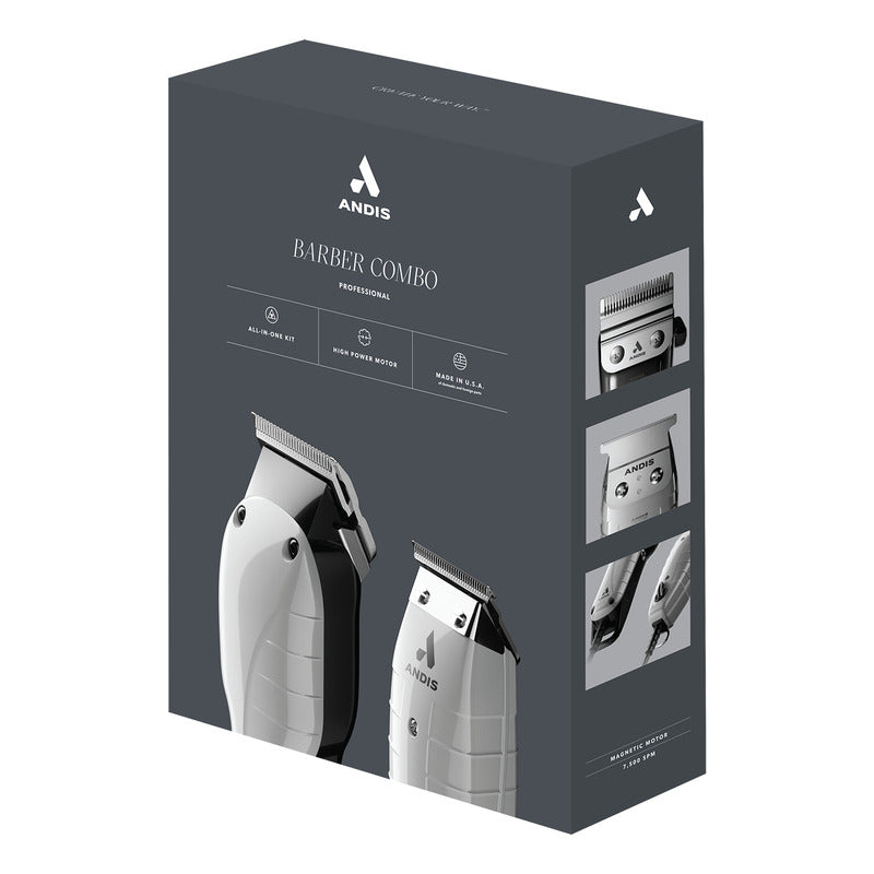 Kit De Maquinas Andis Para Barbería Profesional 66615