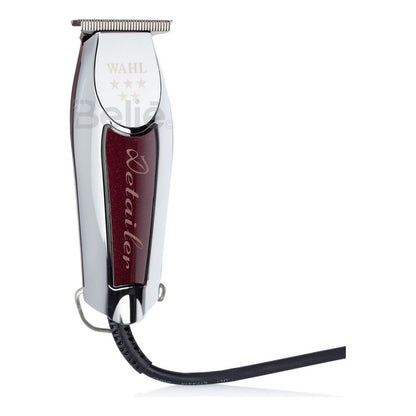 Máquina Terminadora Wahl Detailer 5 Stars Profesional Con Holograma De Autenticidad Trimmer Especial Para Estéticas Y Barberías Color Plateado/tinto