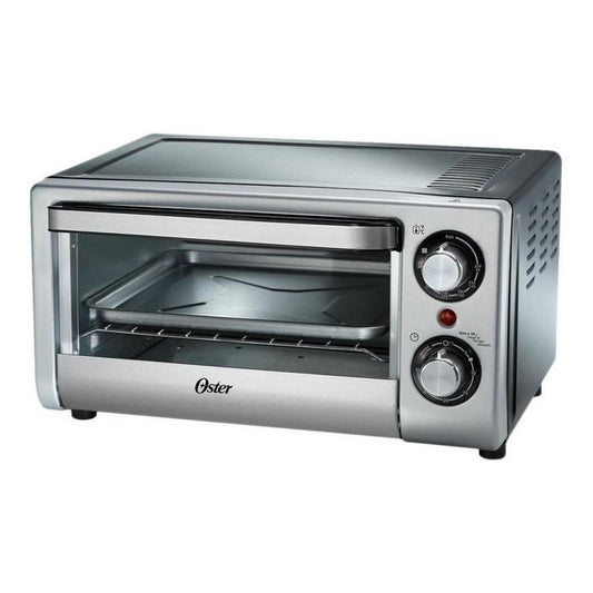 Horno Eléctrico Tostador Oster Cap. 10 Lt Plata Cronometro