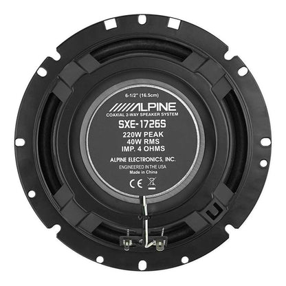 Nuevas Bocinas Alpine 6.5 Altavoces Coaxiales 2 Vías Color Negro
