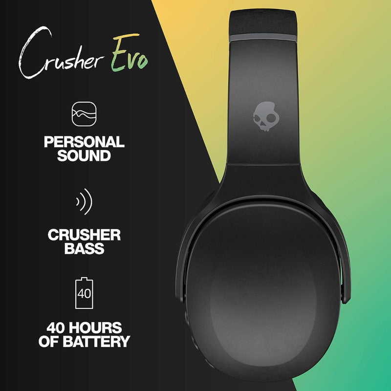 Audífonos Inalámbricos Skullcandy Over-ear Crusher Evo Negro