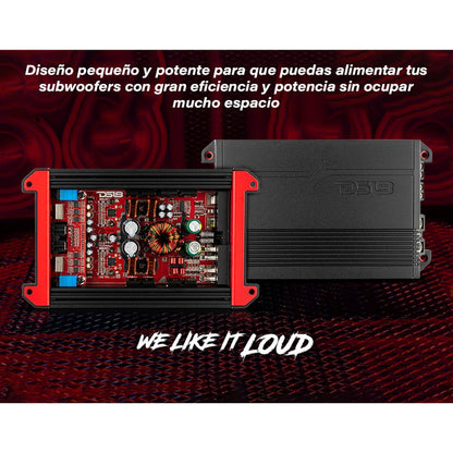 Amplificador Ds18 G1000.4 4 Canales Clase D 1000w Max Negro