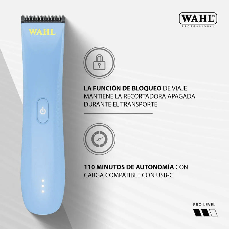 Maquina Rasuradora Inalambrica Wahl Peanut Li Barba/cabello Color Agua