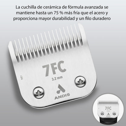 Cuchilla De Repuesto De Cerámica Andis Para Maquina De Rasurar #7fc Ceramicedge 72605
