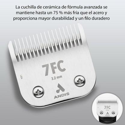 Cuchilla Repuesto Andis Ceramic Edge Acero Inoxidable #7fc