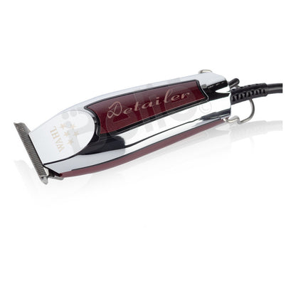 Máquina Terminadora Wahl Detailer 5 Stars Profesional Con Holograma De Autenticidad Trimmer Especial Para Estéticas Y Barberías Color Plateado/tinto