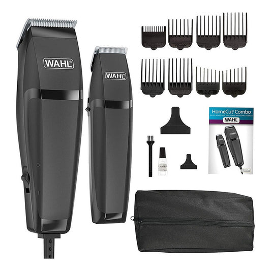 Maquina Rasuradora Electrica Wahl Y Cortadora De Bigote Barba Y Cuerpo Combo 14 Pzas 79450-home