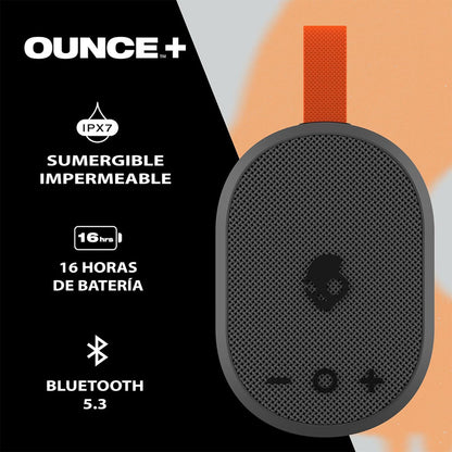 Skullcandy Bocina Bluetooth Inalámbrico Ounce+ Mini Bocina Portátil Resistente Sl Agua Ipx7 Color Gris