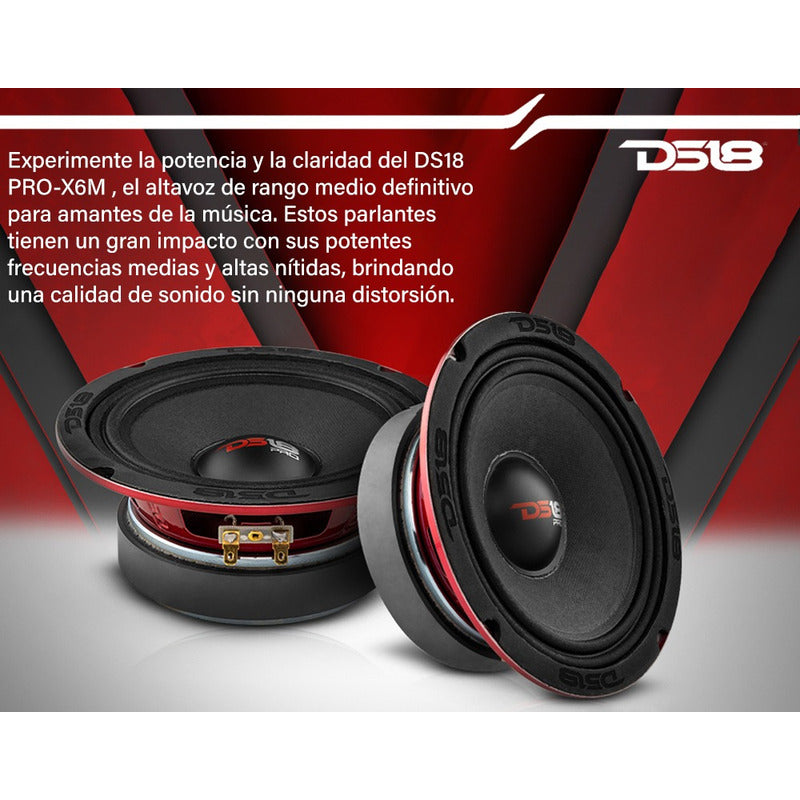 Altavoz 6.5 Pulgadas Ds18 Rango Medio 450w Max, 225w Rms