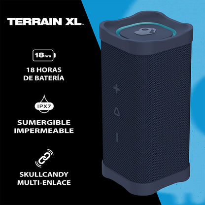 Skullcandy Terrain Xl Bocina Inalámbrico Bluetooth Ipx7 Impermeable, Autonomía De Batería De 18 Horas, Correa De Nailon Color Azul