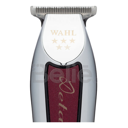 Máquina Terminadora Wahl Detailer 5 Stars Profesional Con Holograma De Autenticidad Trimmer Especial Para Estéticas Y Barberías Color Plateado/tinto