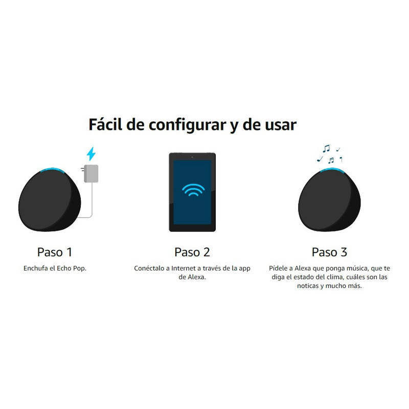 Alexa Echo Pop Color Verde Azulado Teal Asistente Virtual