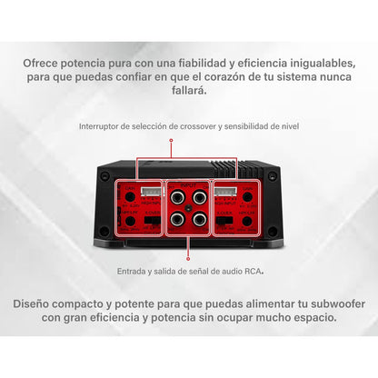 Amplificador Ds18 G1000.4 4 Canales Clase D 1000w Max Negro