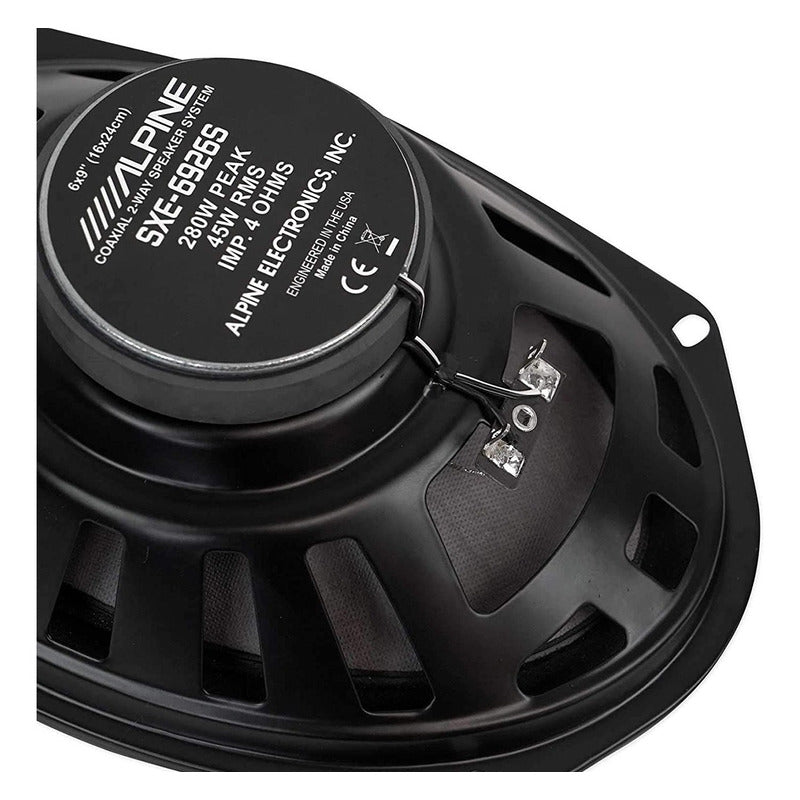 Nuevas Bocinas Coaxiales 2 Vías Alpine 6x9  280 Vatios