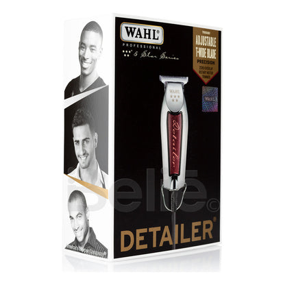 Máquina Terminadora Wahl Detailer 5 Stars Profesional Con Holograma De Autenticidad Trimmer Especial Para Estéticas Y Barberías Color Plateado/tinto