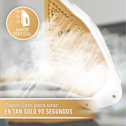 Estación De Planchado A Vapor Para Ropa Oster Central De Vapor Press-xpress Con Tanque De Agua De 1.7 Litros Color Blanco Gcstsg1200