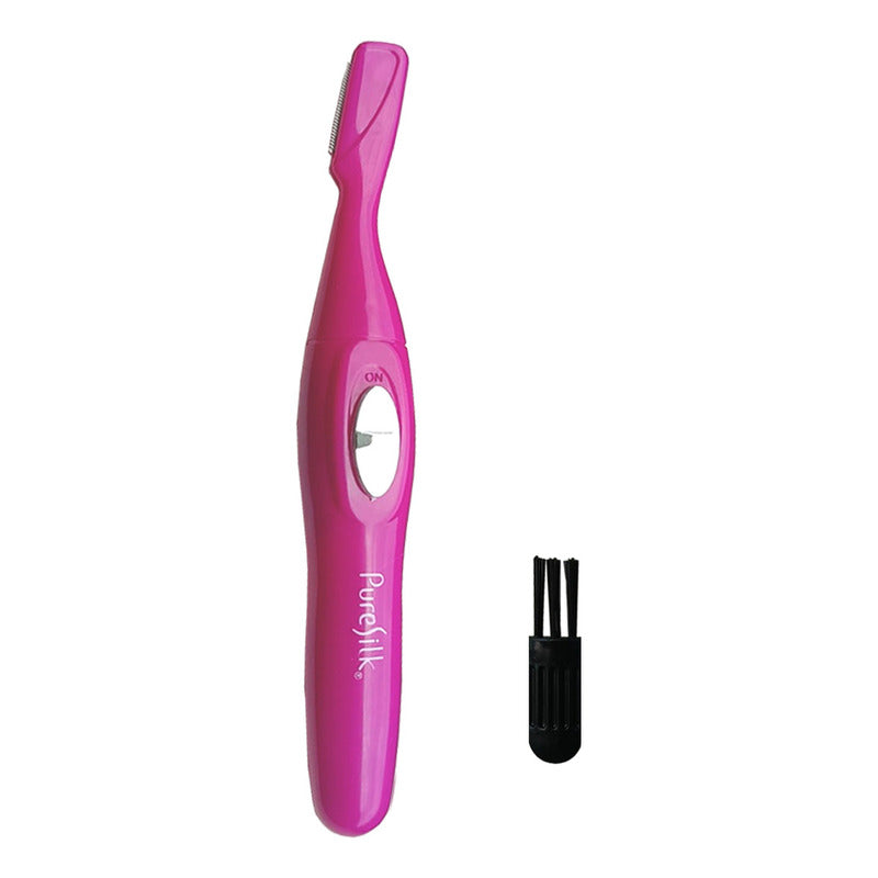 Depiladora Facial Pure Silk Perfecta Para Rostro Y Cejas Color Purpura Requiere Una Pila Aa Para Su Uso