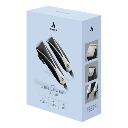 Combo Ultra Clip Andis Rasuradora Y Recortadora Cabello Pm10