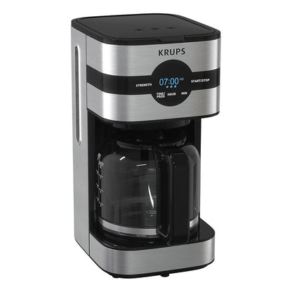 Cafetera Krups Máquina Simply Brew Digital, Capacidad De Hasta 10 Tazas, Filtro Permanente Lavable, Sistema Antigoteo
