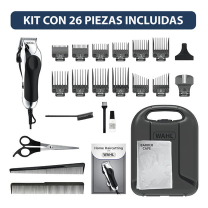 Máquina Cortadora De Cabello Whal Chrome Pro 24pzas Estuche