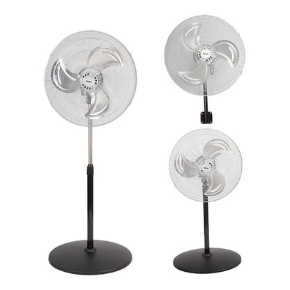 Ventilador Dace 3 En 1 Base Clip 18 100w Holbox V318104 Color De La Estructura Negro Color De Las Aspas Cromo Diámetro 18 Cm Material De Las Aspas Metal