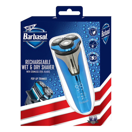 Afeitadora Inalámbrica Barbasol Uso Humedo/seco Pantalla Lcd