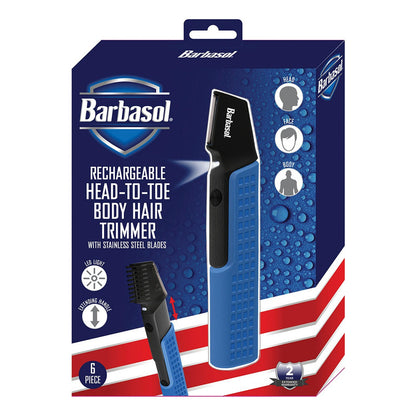 Recortadora Inalámbrica Barbasol Corporal Pies A Cabeza