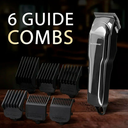 Máquina Barba Y Cabello Xtreme Pro 6 Guías Pantalla Lcd